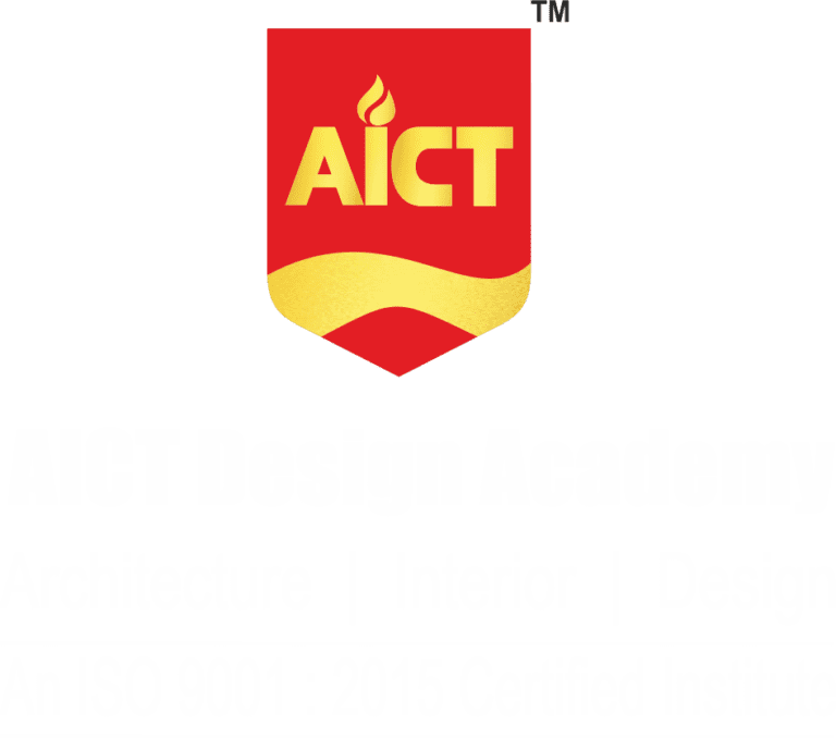 AICT Design Academy Logo with ISO Certification