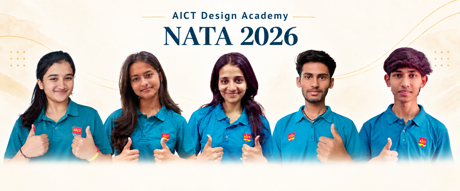 AICT Design Academy — NATA 2026 student achievers