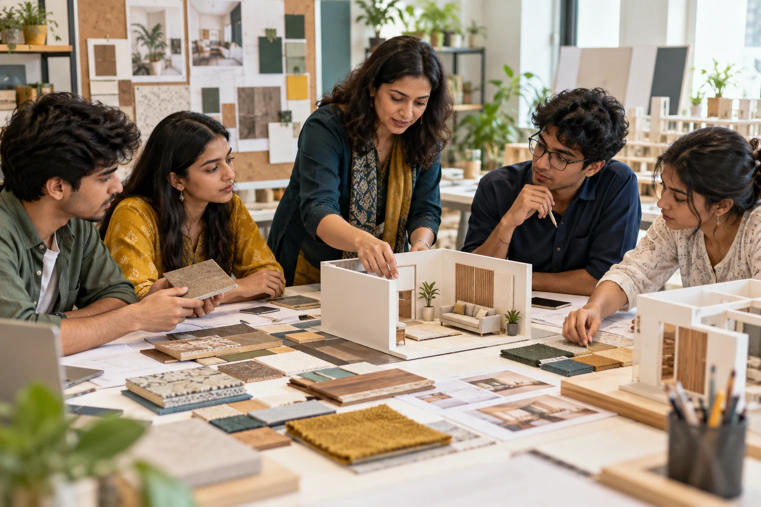 Illustrative hands-on interior design workshop