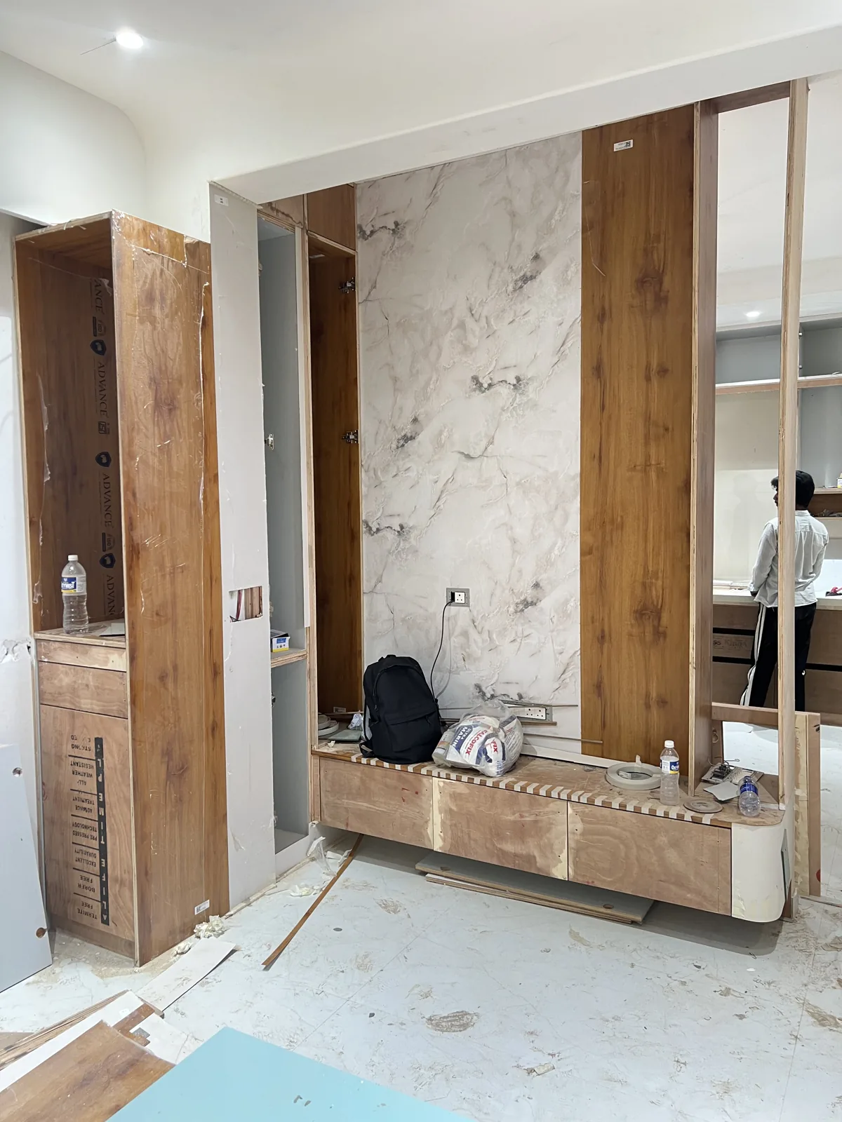 Interior material and construction details observed during a Charholi site visit